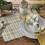 Sage & Mustard Plaid Placemats Set of 4