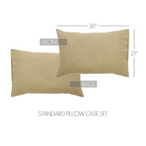 Sage Winds Green & Khaki Stripe Pillow Cases-Lange General Store