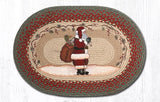 Santa On His Way Braided Rug-Lange General Store