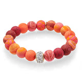 Savannah Red Crystal Stretch Bracelet-Lange General Store