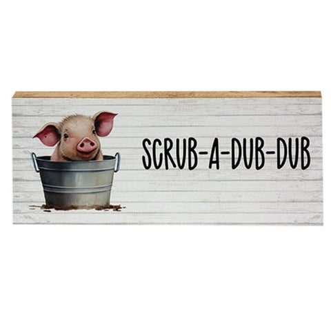 Scrub-A-Dub-Dub Baby Pig Block-Lange General Store