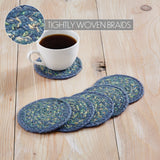 Sea Glass Braided Coasters-Lange General Store