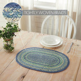 Sea Glass Braided Placemat-Lange General Store