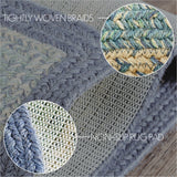 Sea Glass Braided Rug - Rectangle 27x48-Lange General Store