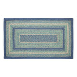 Sea Glass Braided Rug - Rectangle 27x48-Lange General Store