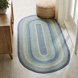 Sea Glass Collection Braided Rugs - Oval-Lange General Store