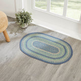 Sea Glass Collection Braided Rugs - Oval-Lange General Store