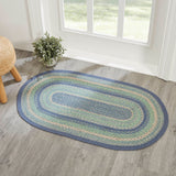 Sea Glass Collection Braided Rugs - Oval-Lange General Store