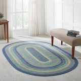 Sea Glass Collection Braided Rugs - Oval-Lange General Store