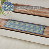 Sea Glass Rectangle Stair Tread Latex Rug-Lange General Store