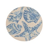 Seashell Braided Trivet 8" Set of 3-Lange General Store