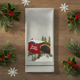 Seasons Greetings Bridge Dishtowel-Lange General Store