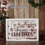 Season's Greetings Ornaments Wall Hanging Sign-Lange General Store