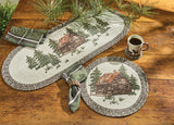 Secluded Cabin Braided Placemats-Lange General Store