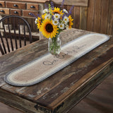 Serene Haven Our Country Home Oval Table Runner-Lange General Store