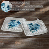 Serene Hydrangea Pot Holder Set of 2-Lange General Store