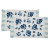 Serene Hydrangea Ruffled Placemat Set of 2-Lange General Store