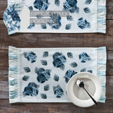 Serene Hydrangea Ruffled Placemat Set of 2-Lange General Store