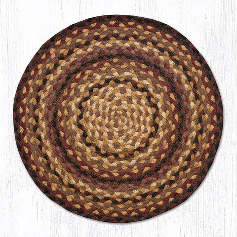 Serotina Black Cherry Braided Chair Pad-Lange General Store