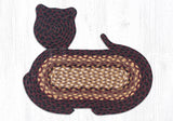 Serotina Black Cherry Cat Braided Rug-Lange General Store