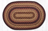 Serotina Black Cherry Collection Braided Rugs - Oval-Lange General Store