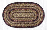 Serotina Black Cherry Collection Braided Rugs - Oval-Lange General Store