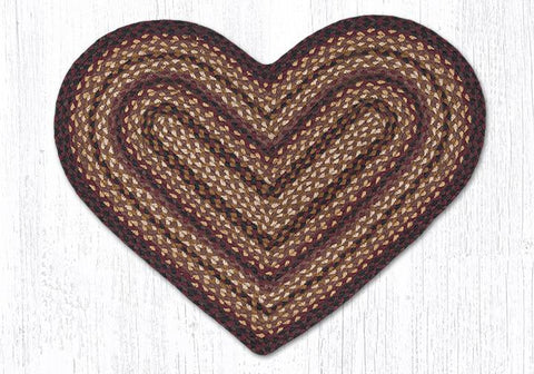 Serotina Black Cherry Heart Rug-Lange General Store