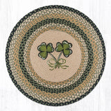 Shamrock Round Braided Rug-Lange General Store