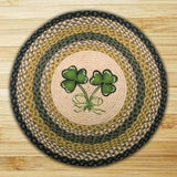 Shamrock Round Braided Rug-Lange General Store