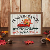 Shiplap Pumpkin Patch Red Truck Wall Sign-Lange General Store