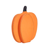 Short Orange Wooden Pumpkin 9x8x2-Lange General Store