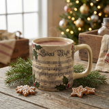 Christmas Carol mug in a cozy Christmas lifestyle setting