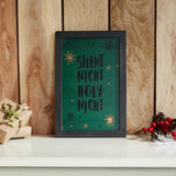 Silent Night Holy Night Framed Wall Hanging Sign-Lange General Store