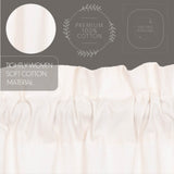 Simple Life Flax Antique White Valance-Lange General Store