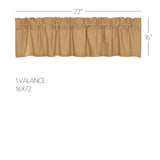 Simmington Khaki Valance