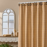 Simmons Plaid Shower Curtain