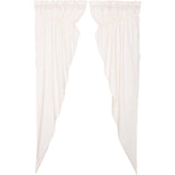 Simple Life Flax Antique White Long Prairie Curtains-Lange General Store