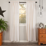 Simple Life Flax Antique White Panel Curtains-Lange General Store