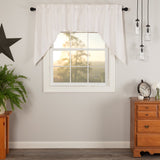 Simple Life Flax Antique White Swag Curtains-Lange General Store