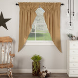 Simple Life Flax Khaki Prairie Curtains-Lange General Store