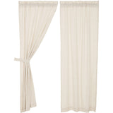 Simple Life Flax Natural Panel Curtains-Lange General Store