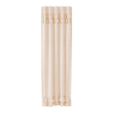 Simple Life Flax Natural Ruffled Single Panel Curtain 96"-Lange General Store