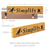 Simplify Prim Stars Raven Sign-Lange General Store