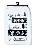 Snarkasms Camping & Drinking Flour Sack Towel-Lange General Store