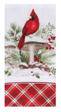 Snow Capped Winter Cardinal Terry Towel-Lange General Store
