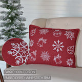 Snow Ornaments Pillow-Lange General Store