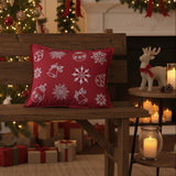 Snow Ornaments Pillow-Lange General Store