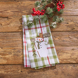 Snowman Plaid Dishtowel