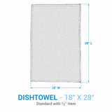 Snowman Plaid Waffle Dishtowel Set of 2