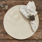 Solid Pebble Braided Placemats-Lange General Store